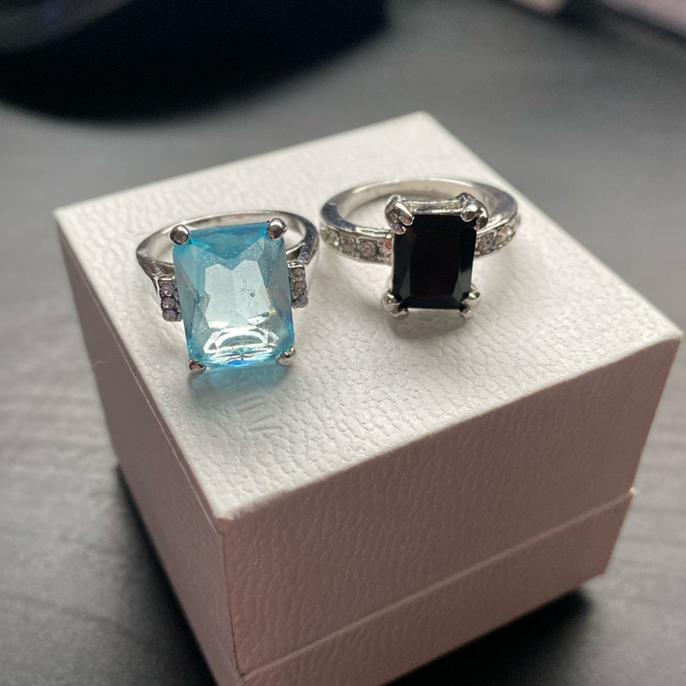 Two Gemstone Rings - Picture 1 of 5